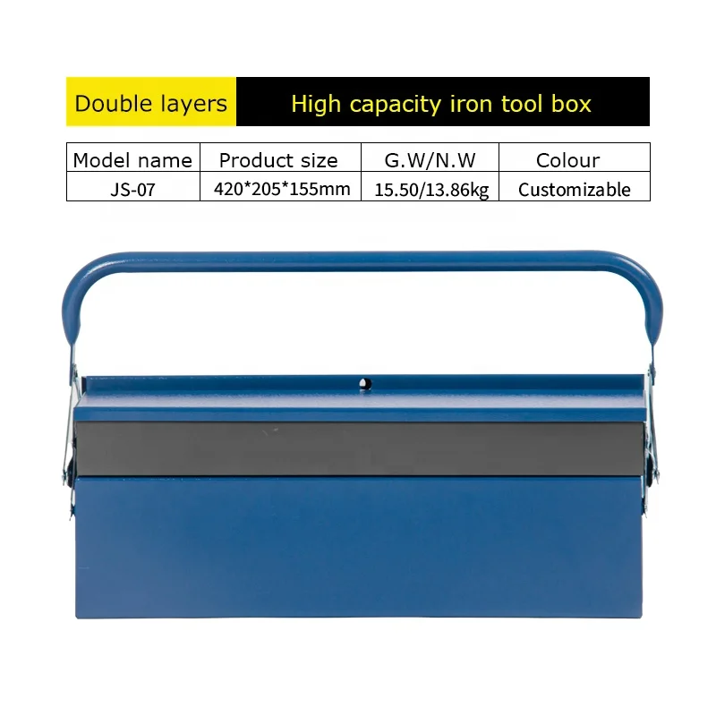 Cantilever Tool Box 5 Tray Storage Toolbox Metal Mechanic Chest Organiser Drawer