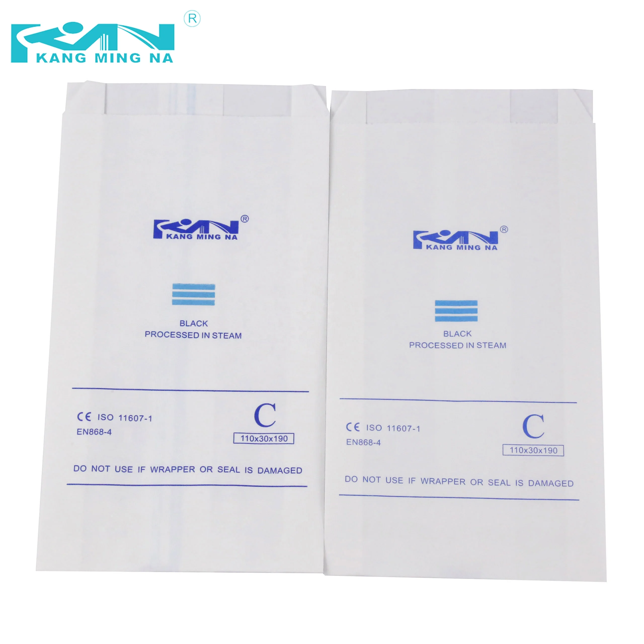 Three dimensional sterilization medical hospital gusseted paper pouch sterile dialysis paper