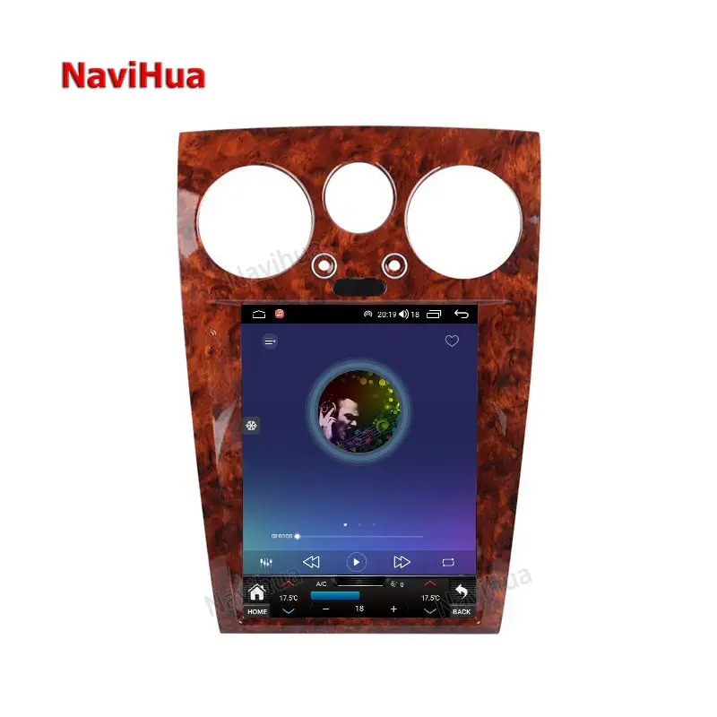 Navihua 12.1 Inch Touch Screen Android 12 Auto Radio Car Stereo Multimedia DVD Player for Bentley Continental Flying Spur 2004+