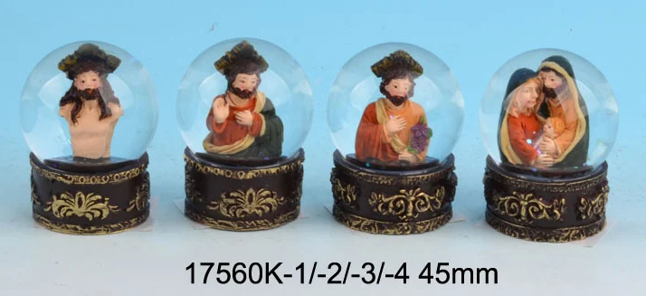 Christian Snow Globes Religious Glass Snow Ball Jesus Snow Globe Nativity Decor