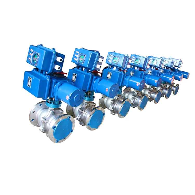Q941Y-10R Q941Y-16R DN80 Motorized Gas Flow Control Ball Valve