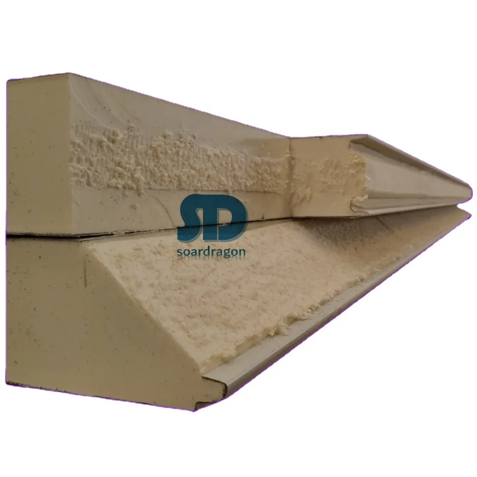 Soardragon Building Material 50mm~250mm PU/PIR polyurethane coldroom Insulated Sandwich Wall Panel
