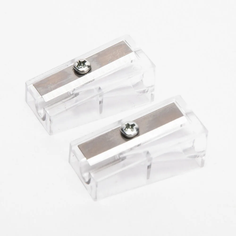 Ручная Пластиковая точилка для карандашей с одним отверстием, размер под заказ