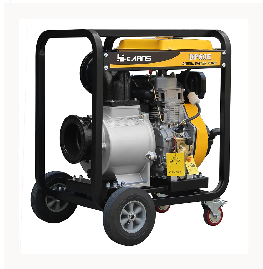 diesel engine driven 6 inch portable water pump