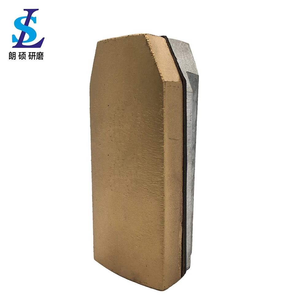 L140mm Diamond Abrasive Fickert Brick Sanding Block Frankfurt Metal Bond For Granite Grinding And Polishing