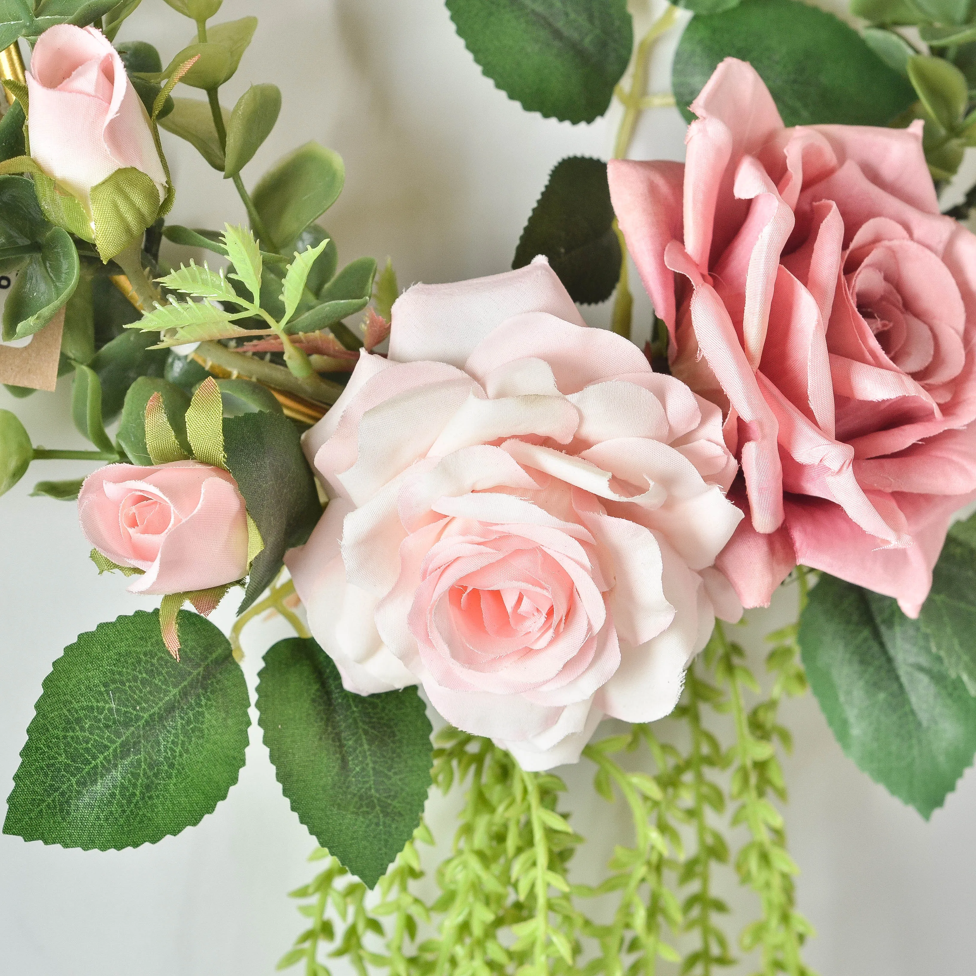 Hot Flower Garlands Creative Tapestry Wreaths Round Golden Geometric Wall Hanging Corridor Decoration Winice New Rose powder