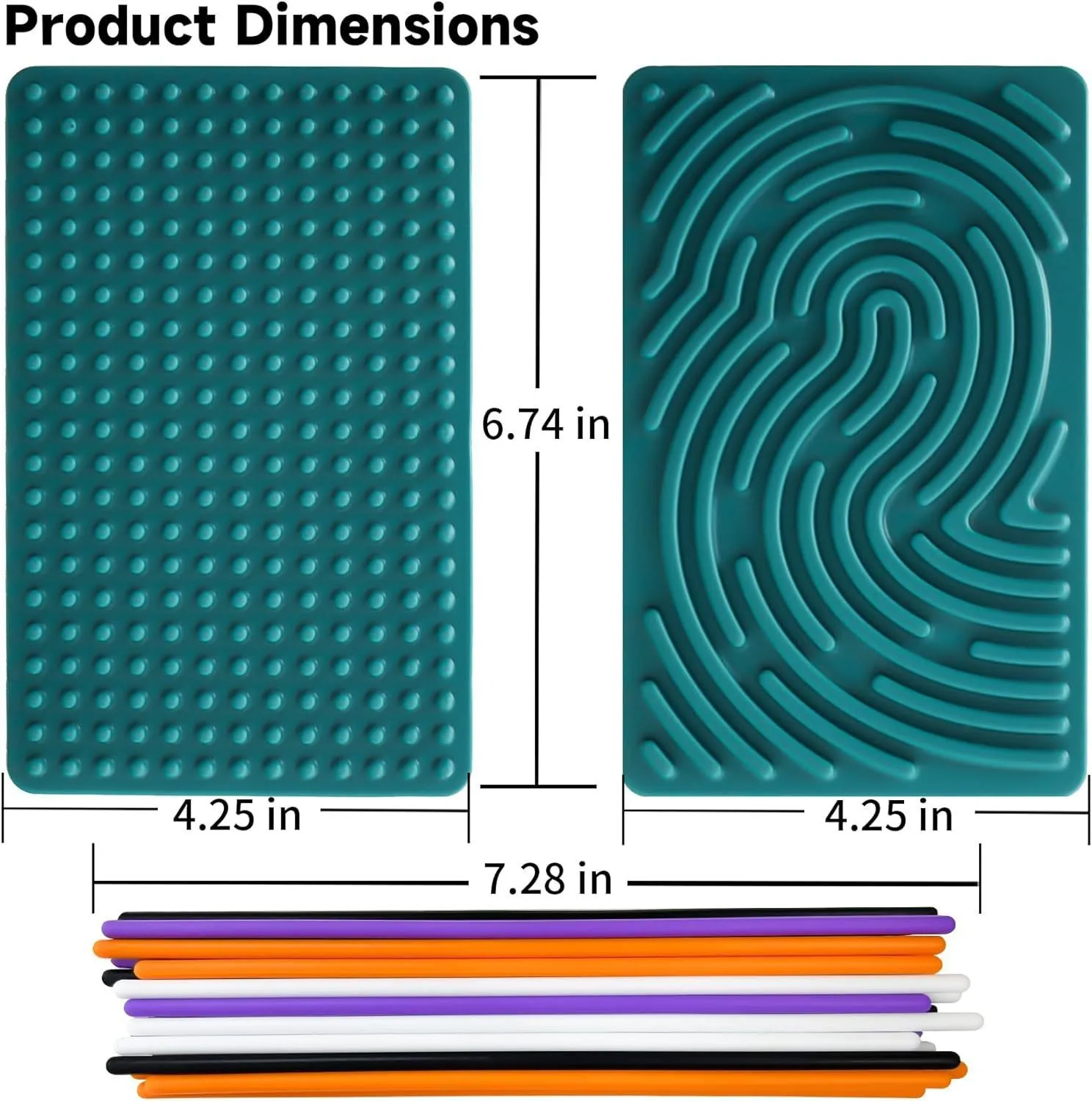 2024 Trending Wood & Food Grade Silicone Sensory Mat Reusable Educational Toy for Kids Enlightenment Sensory Toy