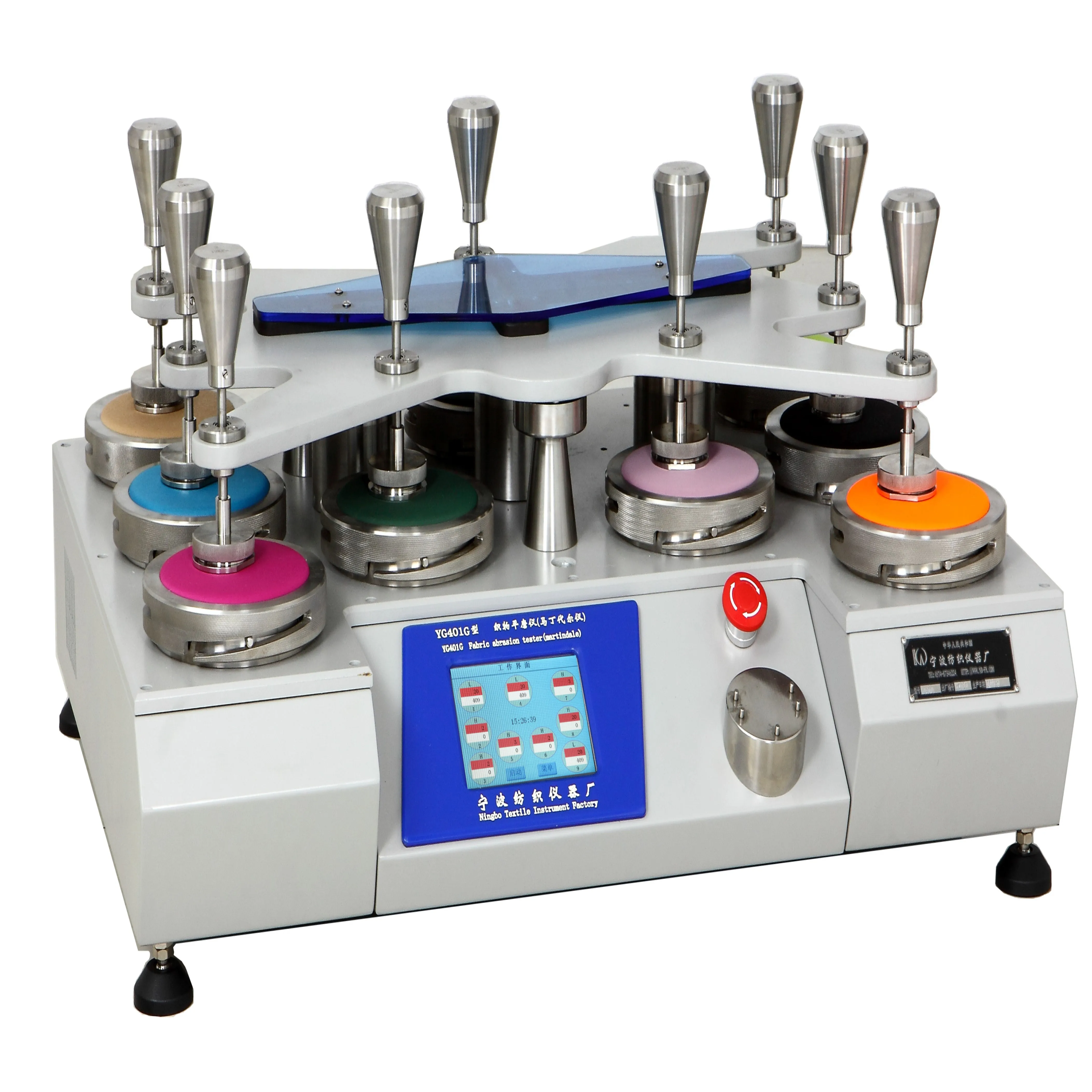 Fabric Flat Grinder For Abrasion Resistance Test Of Wool And Wool Blended Woven Fabrics Under Certain Pressure