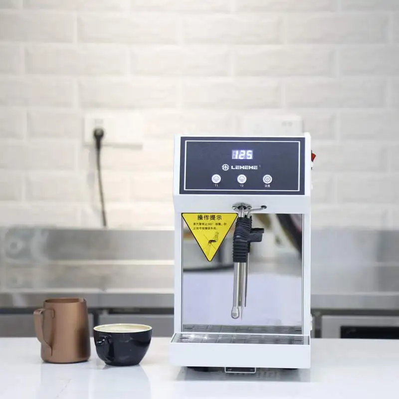 Electric Milk Frother Bubble Tea & Coffee Shop Water Tank Heating Milk Steamer Machine