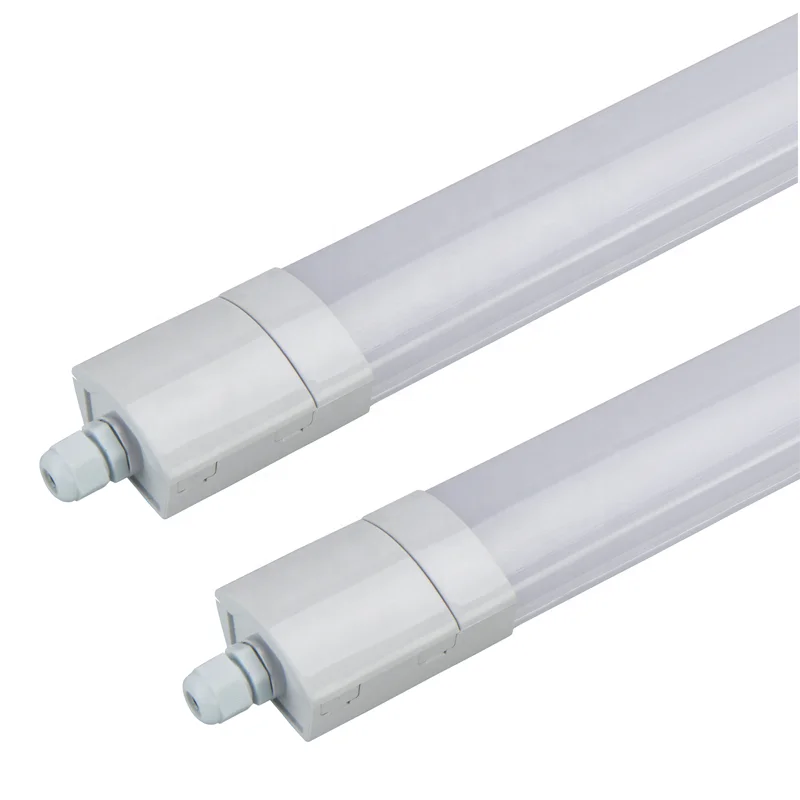 Zhongshan OEM ODM IP65 IK08 2 ft 4 ft 5 ft tri-proof led tri-proof led light tri-proof led linear lighting ip65