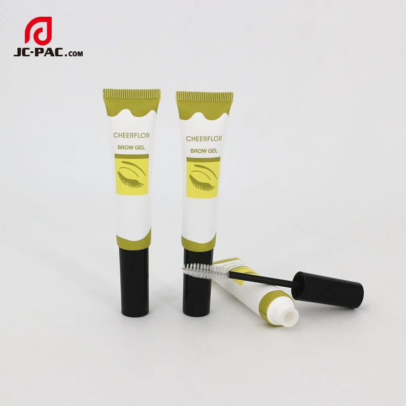 
8-1ml Soft Plastic Tube With Brush Empty Mascara Tube Eyelashes Eyebrow PE Tube 