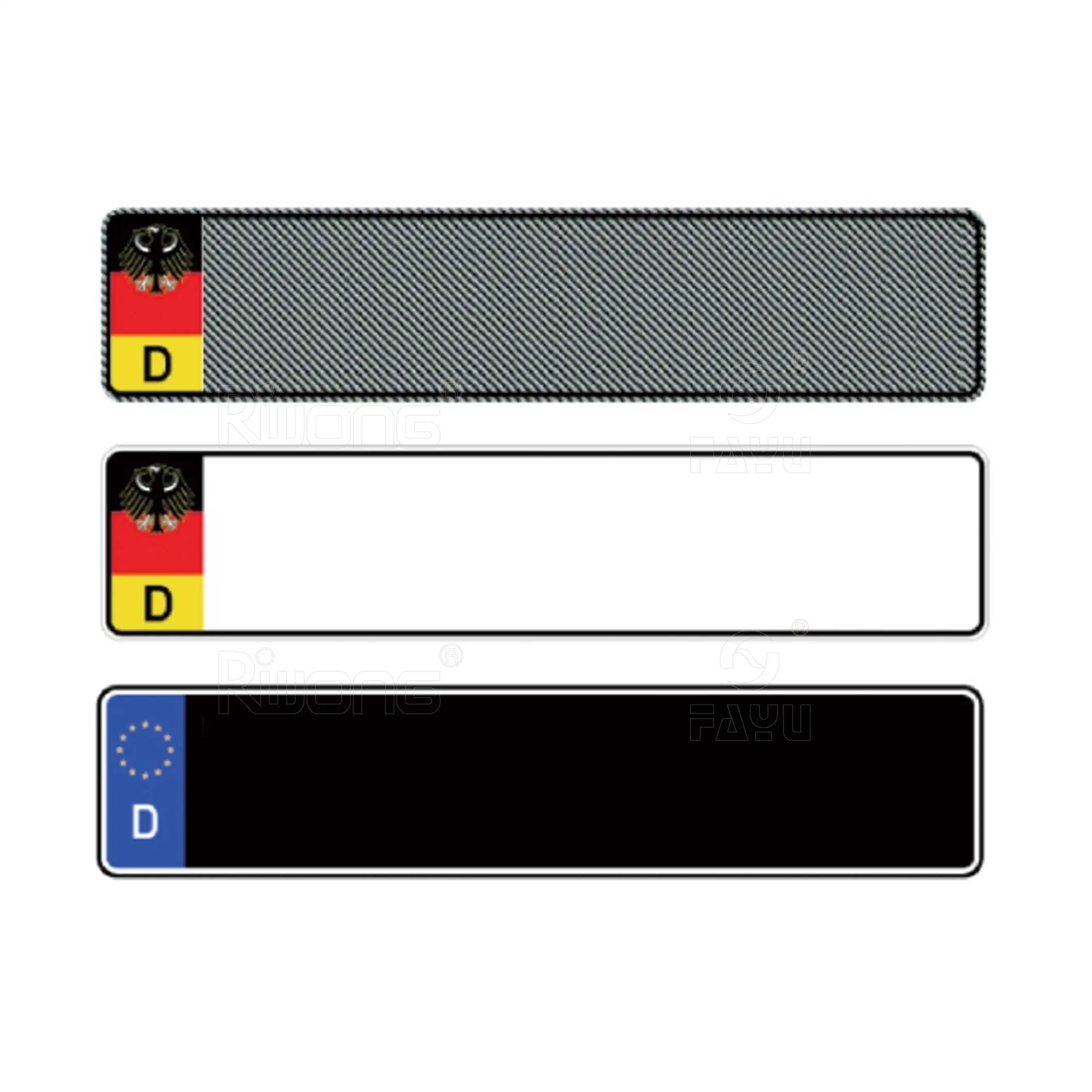 car number plates with carbon fiber printing