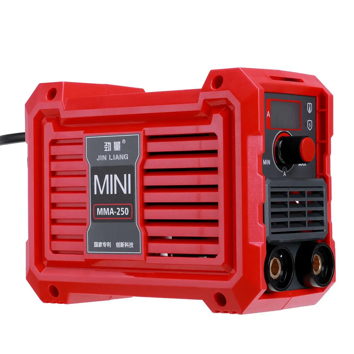 Mini Welder MMA Welding Machine IGBT Digital LCD Display Electric Welding Machine with Electrode HolderInput Power Adapter Cable