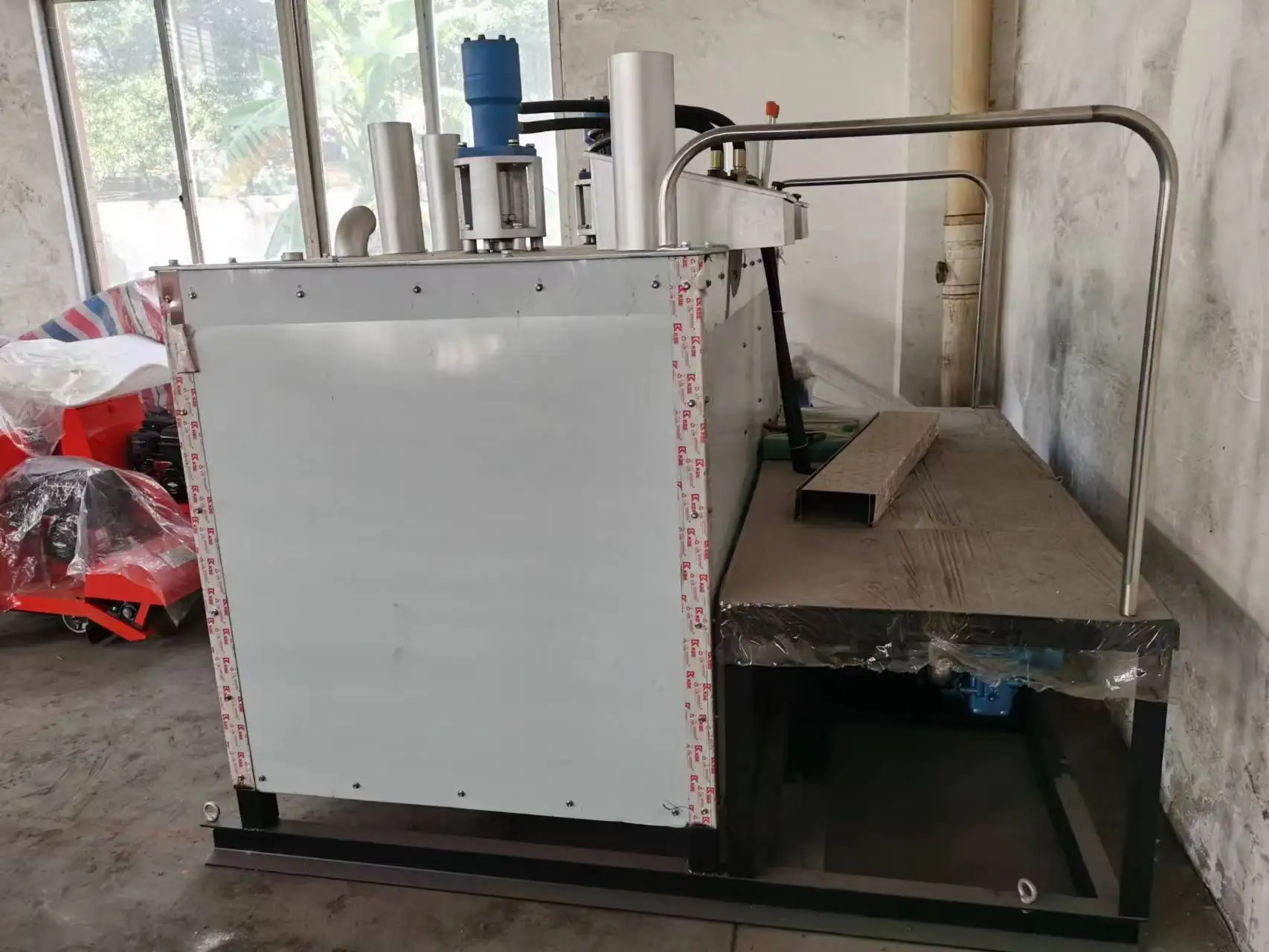 Double tanks thermoplastic road marking kettle for road marking road paint boiler