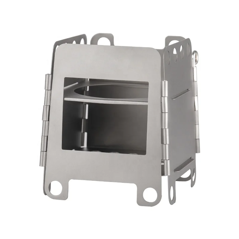 China wood burning camping stove bbq grill cooking stove Titanium stove