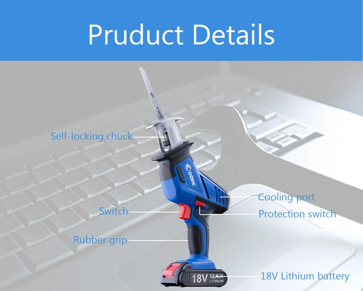 
New Design Portable Electric Drill Reciprocating Saw With Low Price 