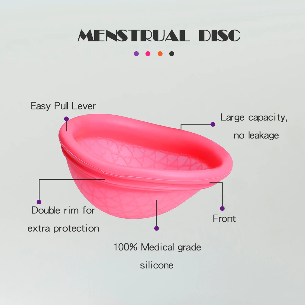 Wholesale Menstrual Disc Reusable Menstrual Disc Medical Grade Silicone Menstrual Disc