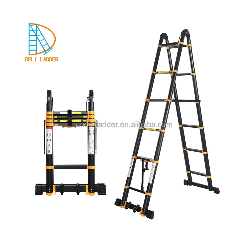 orange and black ladder 