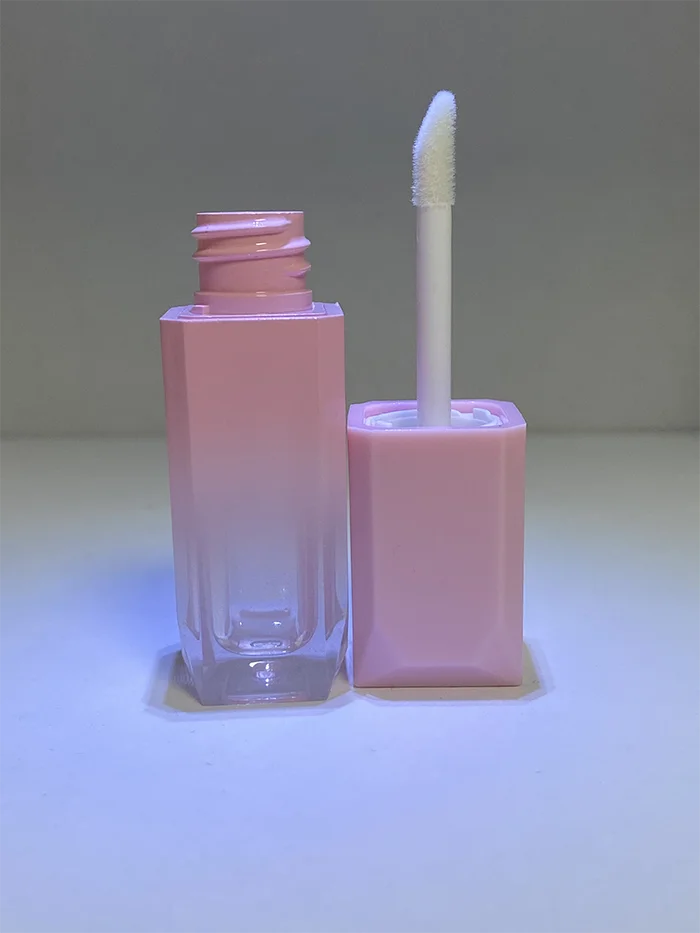 Custom Printed logo square Lip Balm Container Lip Oil Tubes 5ml Empty Mini Lipgloss Tubes