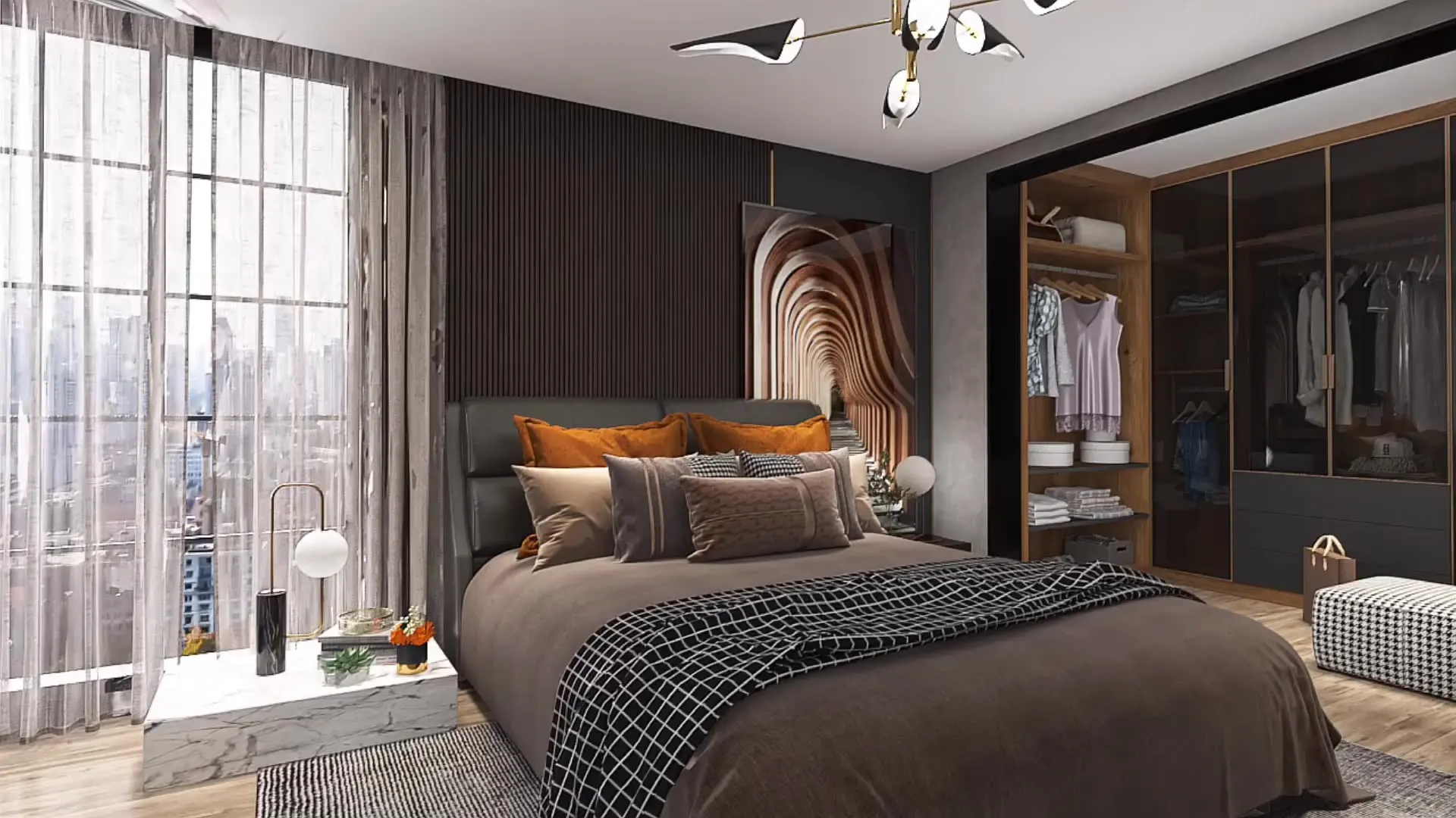 System Ajastable walkin wardrobe Cloakroom Melamine Wardrobe Style Bedroom Aluminum Modern Bedroom Furniture Home Furniture