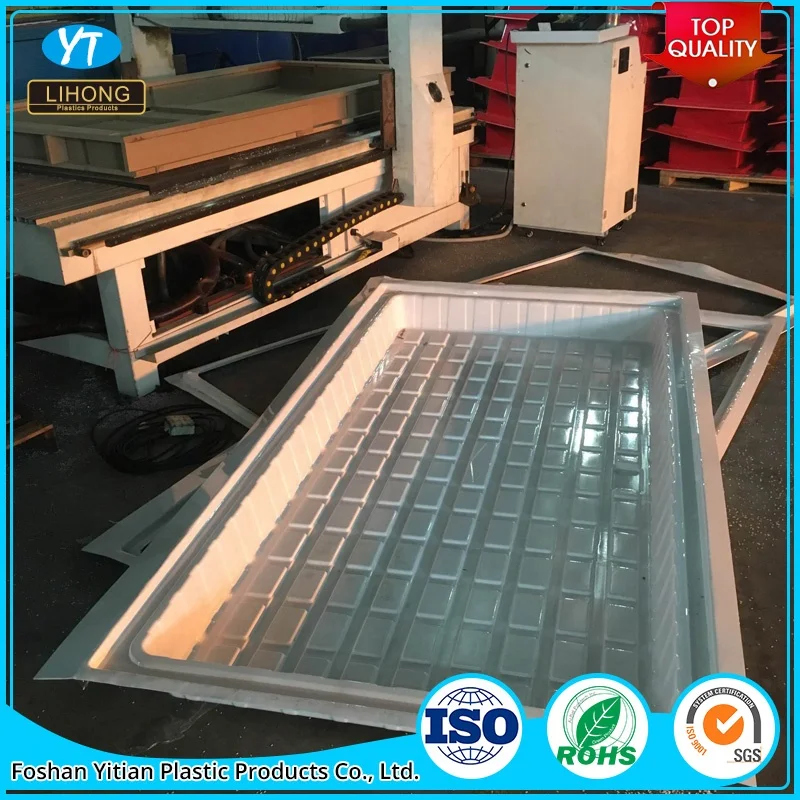 hydroponic EBB And Flow Tray  System Agriculture Nursery Planting Flood Table ABS rolling Bench Tray