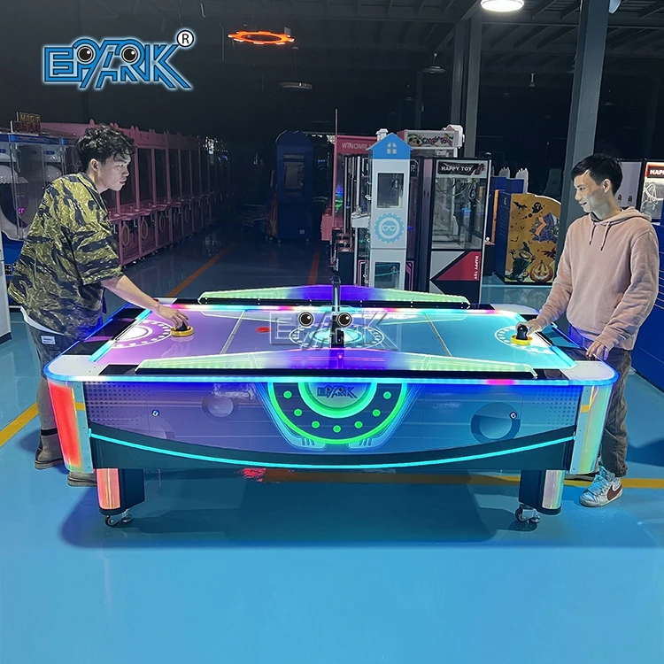 Новейший Электрический игровой автомат для аэрохоккея с 2-мя игроками монетоприемным управлением привлекательный дизайн аркадный стол хоккейной звезды