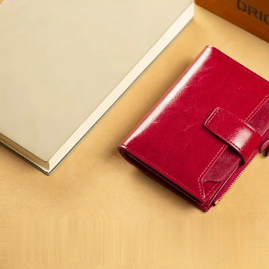 Женские кошельки с RFID-защитой и защитой от кражи модный вместительный бумажник из натуральной кожи на молнии кошелек держателем для карт