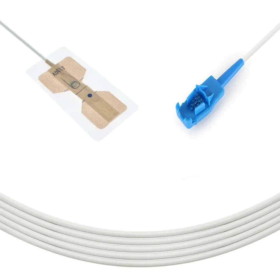 Одноразовый датчик Spo2 для взрослых совместимый с GE Datex Ohmeda Carescape V100/3800 DA-3003-1
