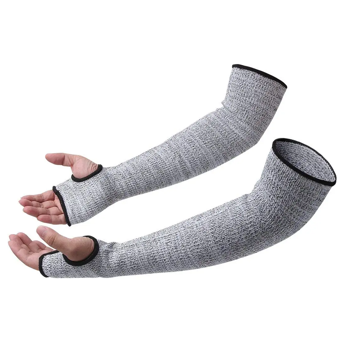 Cut-Resistant XL Safety Sleeves with 13g Gauge HPPE Aramid or Kevlar Fabric Sleeves for General Purpose Protection Free Sample