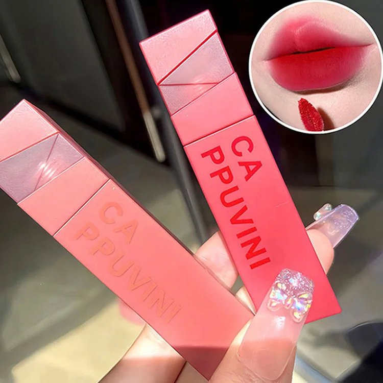 New Wholesale Cappuvini Super Stay Lipstick Non-Faded Smudge-Proof Lip Color Velvet Matte Lipstick for Daily Makeup