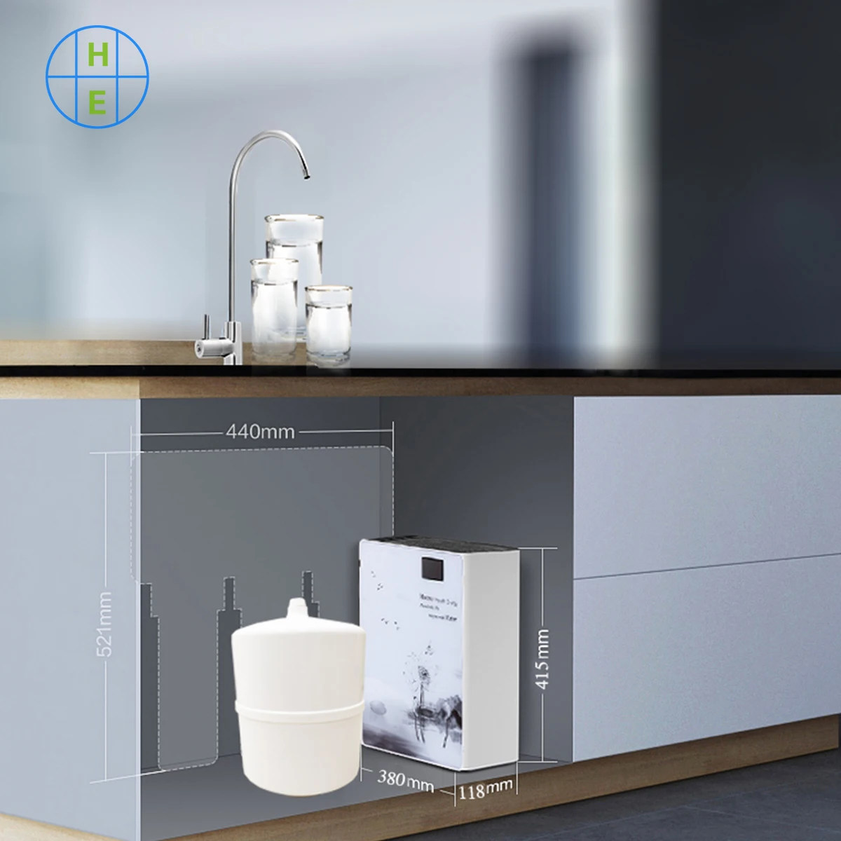 HEALTH-ENERGY China factory Factory Wholesale water purifier reverse osmosis Suitable for use in the kitchen at home