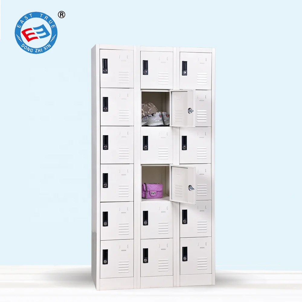 2022 gym metal storage locker for changing room 18 door steel lockers