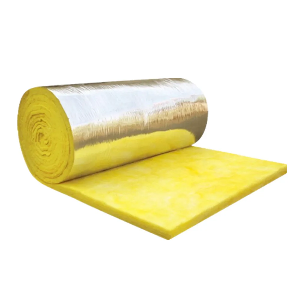 Fireproof Fiber Glass Wool Blanket Rolls Waterproof Thermal Insulation Glass Wool Roll