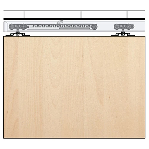 Modern wood sliding new barn door track sliding wardrobe door mechanism sliding track system