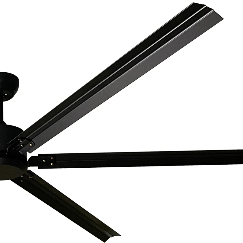 72 big strong metal blades fan high speed industry black dc motor remote control large ceiling fan