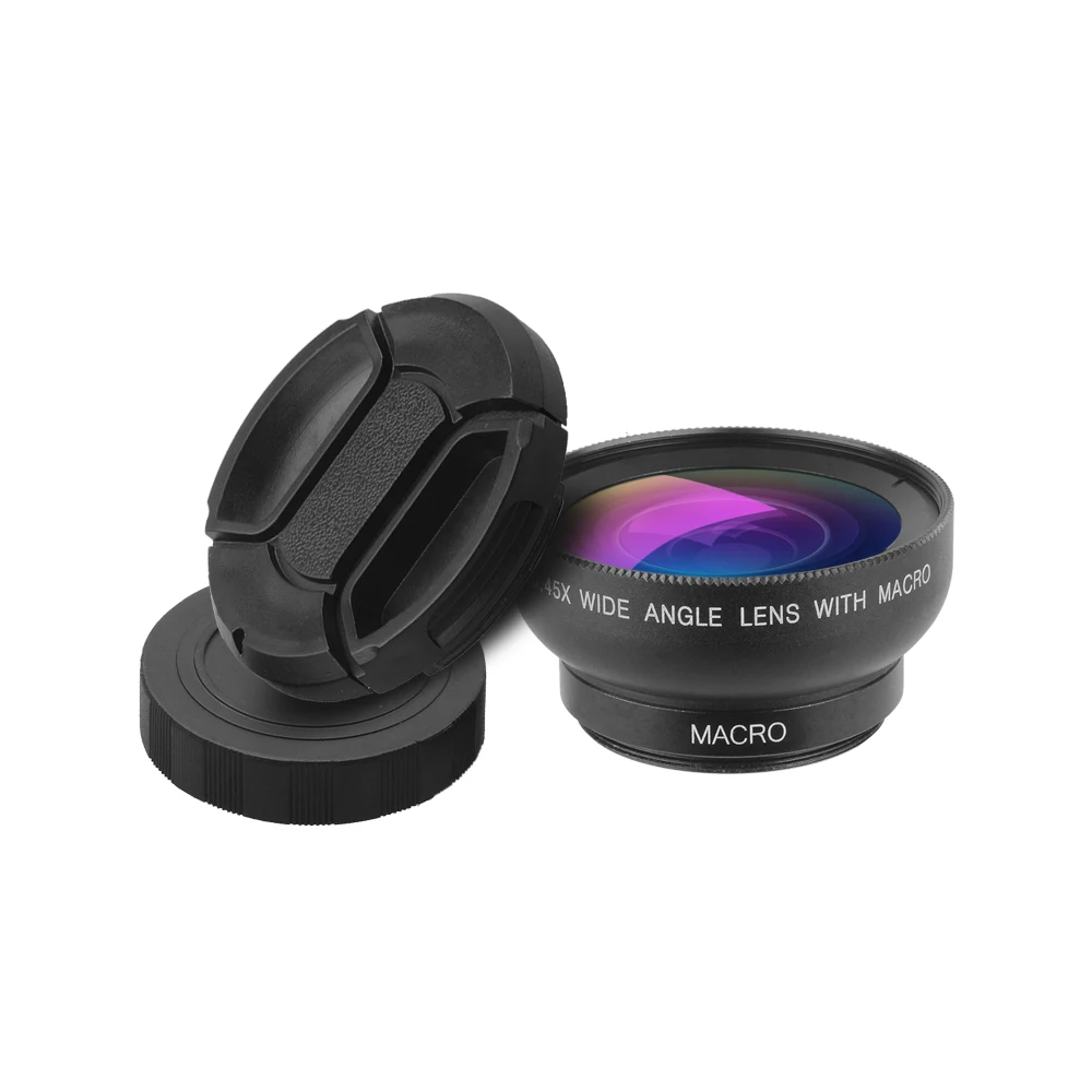 Cheap price  Mobile Phone Lens 0.45x Super Wide Angle HD Camera Lens Smartphone Camera Lens Kit For iPhone