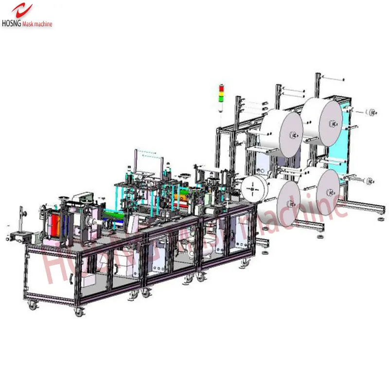 7 Days Fast Delivery Fully Automatic Medical Non Woven Fabric Kn95 Face M ask Making Machines Production Line