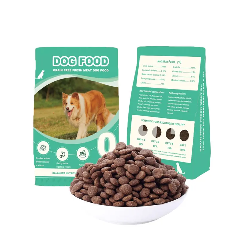 Высококачественный корм для собак OEM ODM поставщик кормов домашних животных сухое зерно не содержит свежего мяса