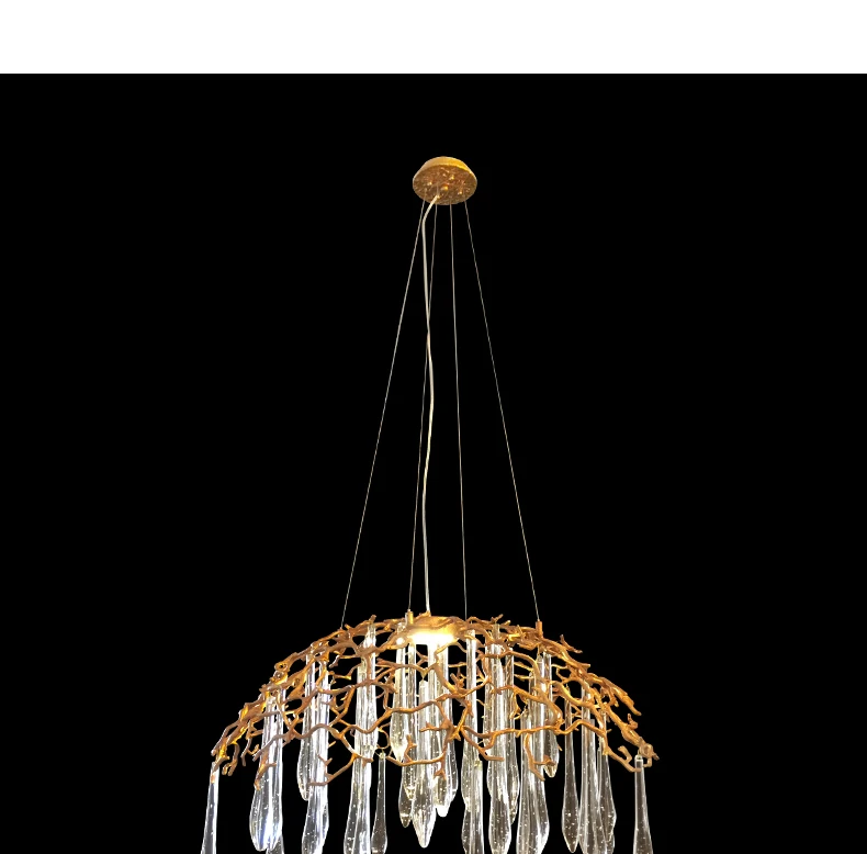 Modern K9 Crystal Customize Ceiling Light Luxury Design Hotel Restaurant Decoration Large Led Chandelier