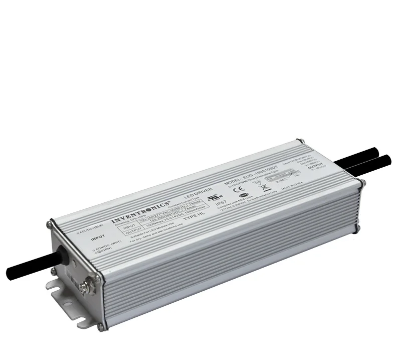 EUG-150S210DT I50W Inventronics LED Driver 150W IP67 150mA/1050/140-2100/245-3500/385-5600mA CC 0-10V Dimmable LED Power Supply