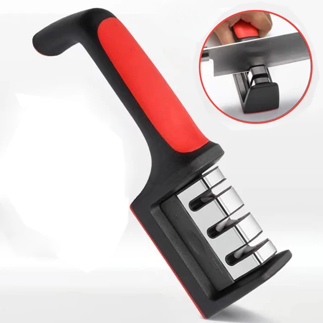 Low Price Handheld Metal Multi Function Kitchen Accessories Gadget Quick Knife Sharpen Tool Machine 3 Stages Sharpener