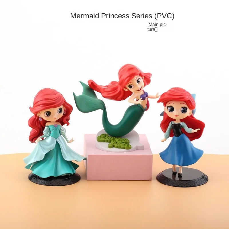 Cartoon custom resin art cute girl character princess figurines ornaments wholesale