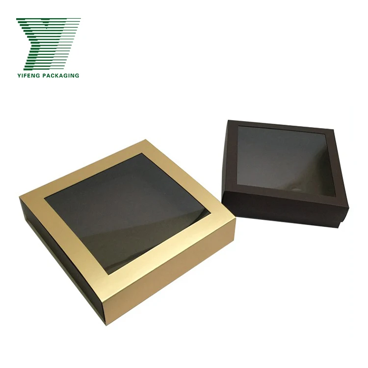 High Quality Custom Design Wedding Sweet Candy Paper Packaging Box Handmade Truffle Chocolate with Pvc