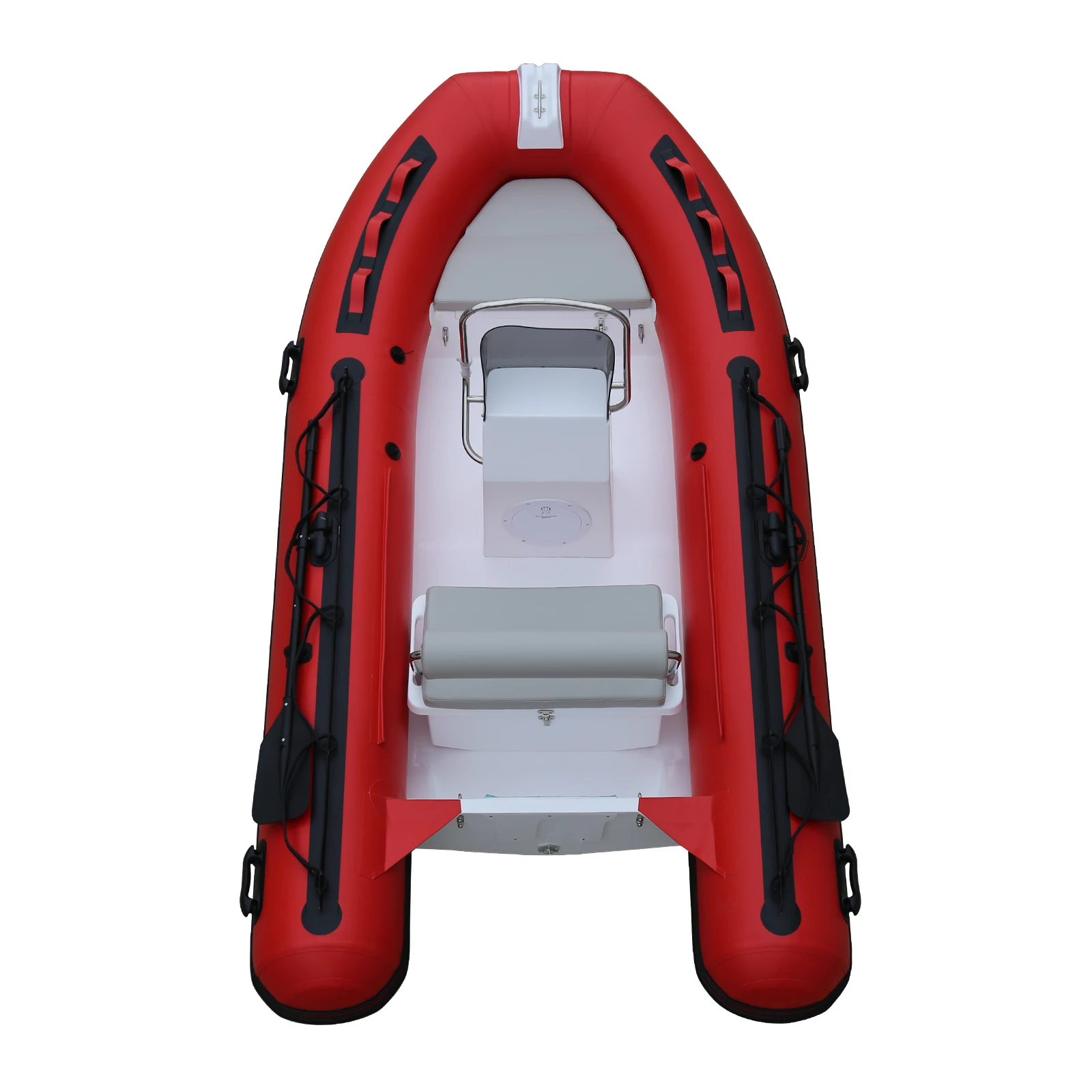 China Inflatable Rib Patrol Boat with Pedal Motor Barche Rigide Gonflable Ponton Rowing Boat Made in China