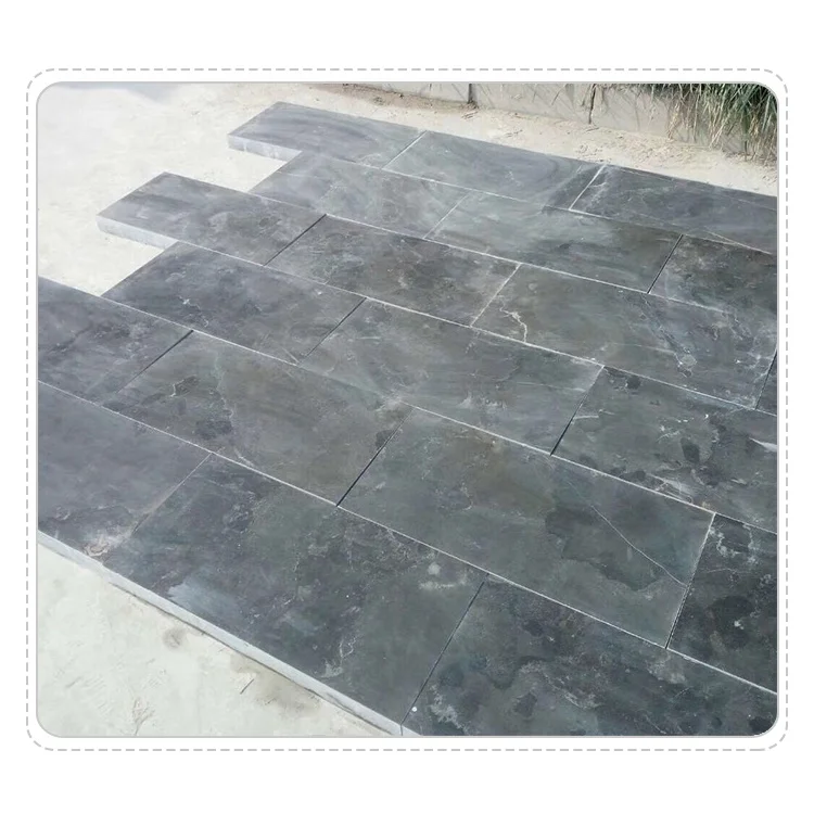 Натуральный отточенный высококачественный черный известняк для настенного