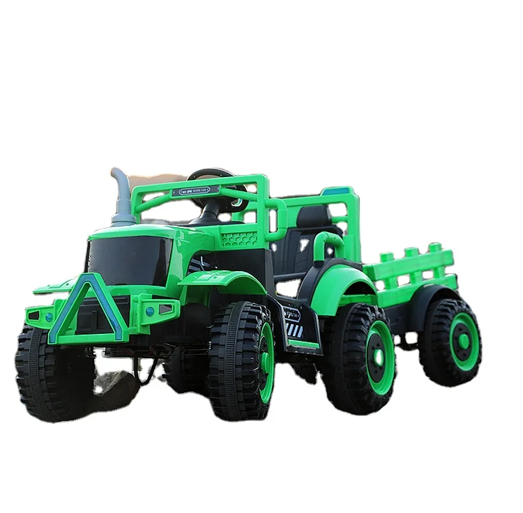 2022 factory wholesale children electric toy mini tractor 35 W lead acid battery kids electric walking tractor
