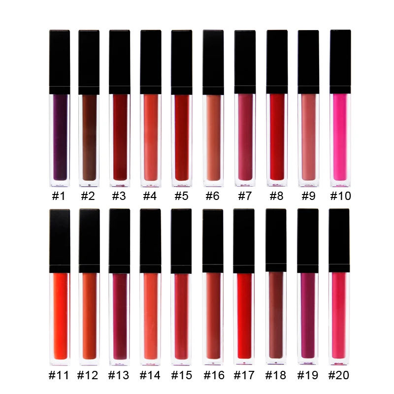 Factory Price Romantic Colors Beauty Cosmetic Matte Long Lasting No Logo Lipstick