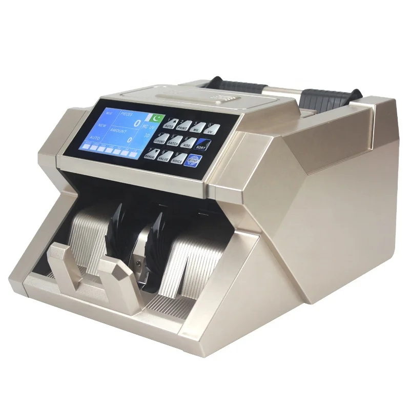 N90P Pakistan Rupee Money Counter Fake notes Detector PKR INR  Mixed Value Amount Counting Machine Indian Money counter