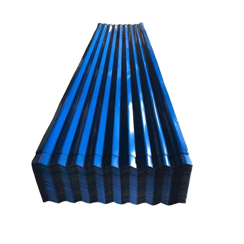 High quality  4x8 Corrugated Galvanized Galvalume Roof Panel 22 gauge Color Coated Steel Roofing Sheet