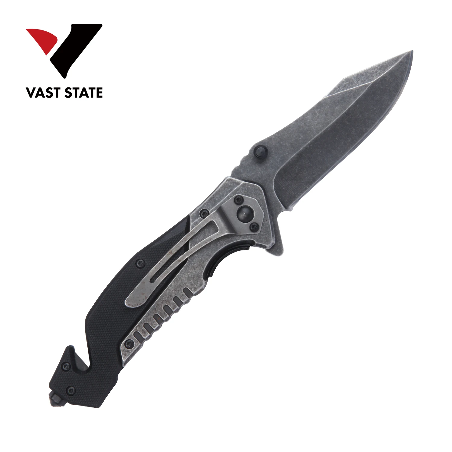 Personalized Custom Stone Washed Folding Pocket Knife